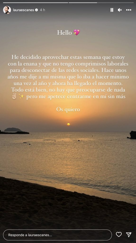 Storie de una puesta de sol de Laura Escanes.