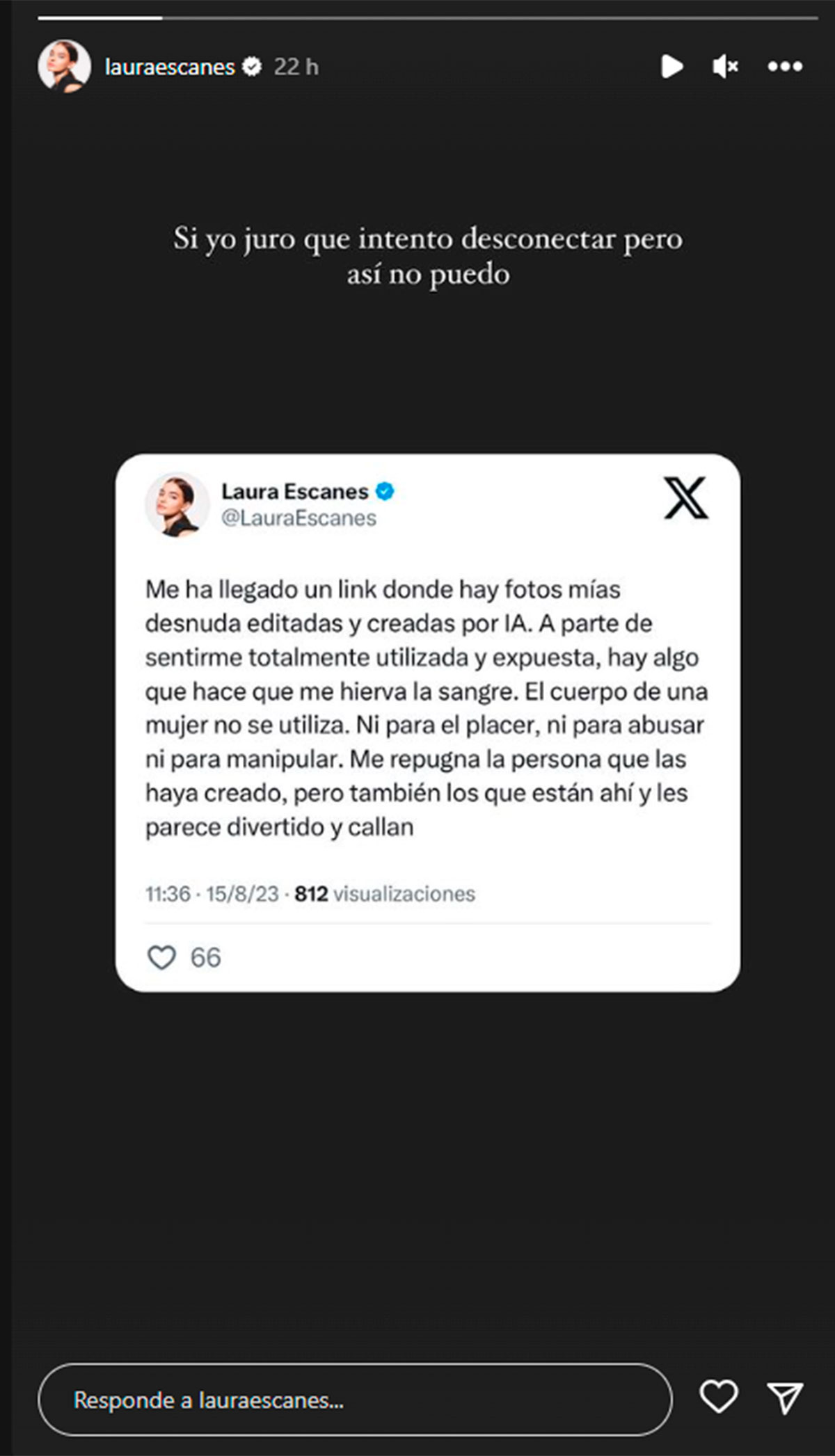 Laura Escanes y el tuit de la polémica