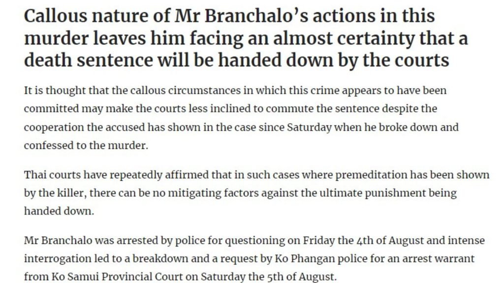 Thai Examiner apunta a que se pedirá la pena de muerte para Daniel Sancho