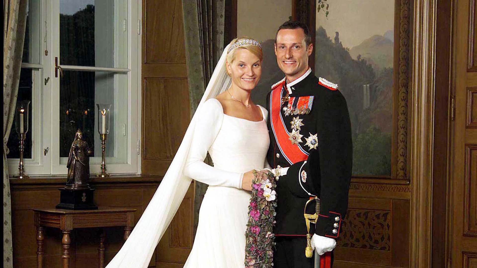 Mette-Marit y Haakon de Noruega contrajeron matrimonio en 2001