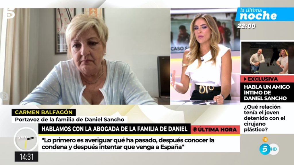 Carmen Balfagón hablando en 'Ya es mediodía'.