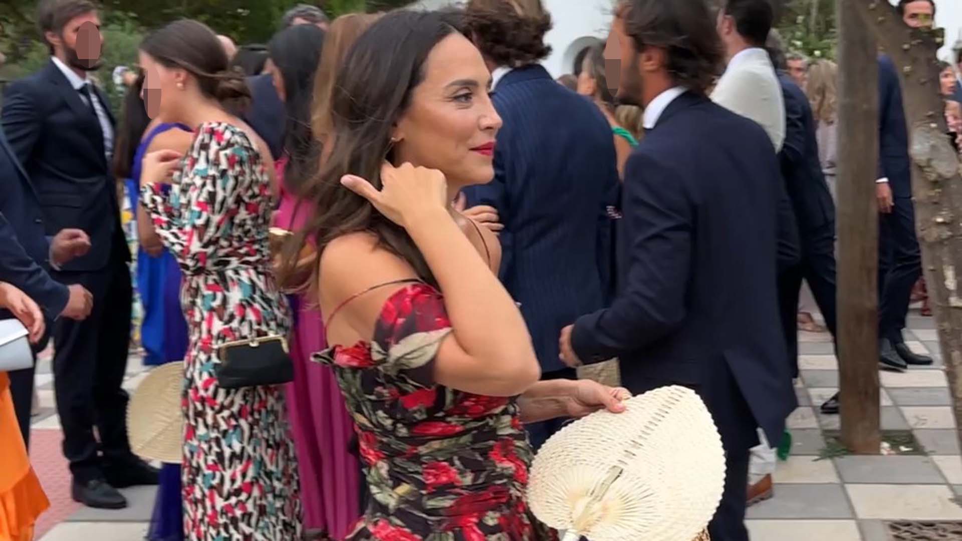 Tamara Falcó acude a la boda de Luisa Bergel