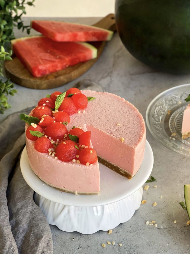 Tarta fría de sandía