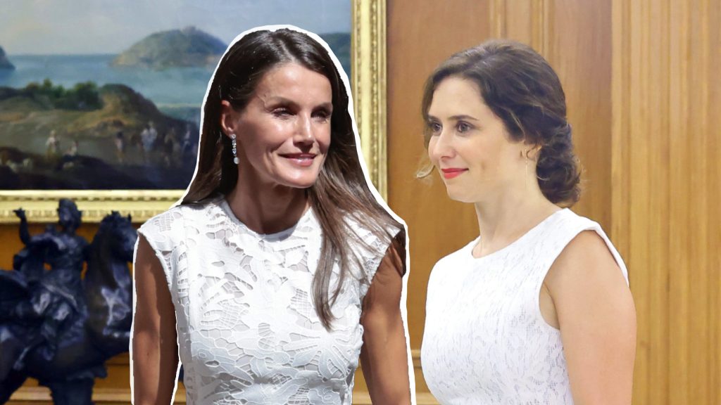 Isabel Díaz Ayuso le copia el vestido a la Reina Letizia para su reunión con Felipe VI