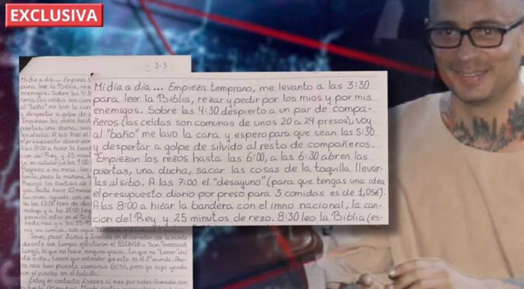 Artur Segarra ha escrito una carta a Daniel Sancho donde le cuenta el supuesto infierno que le espera en Tailandia