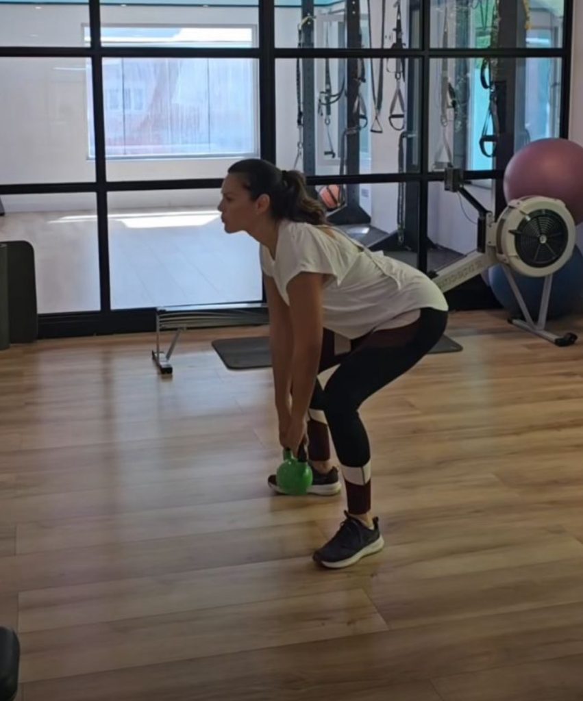 Fabiola Martínez en el gym