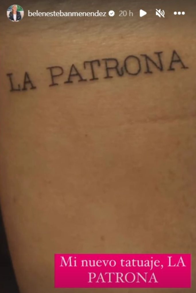 Nuevo tatuaje Belén Esteban