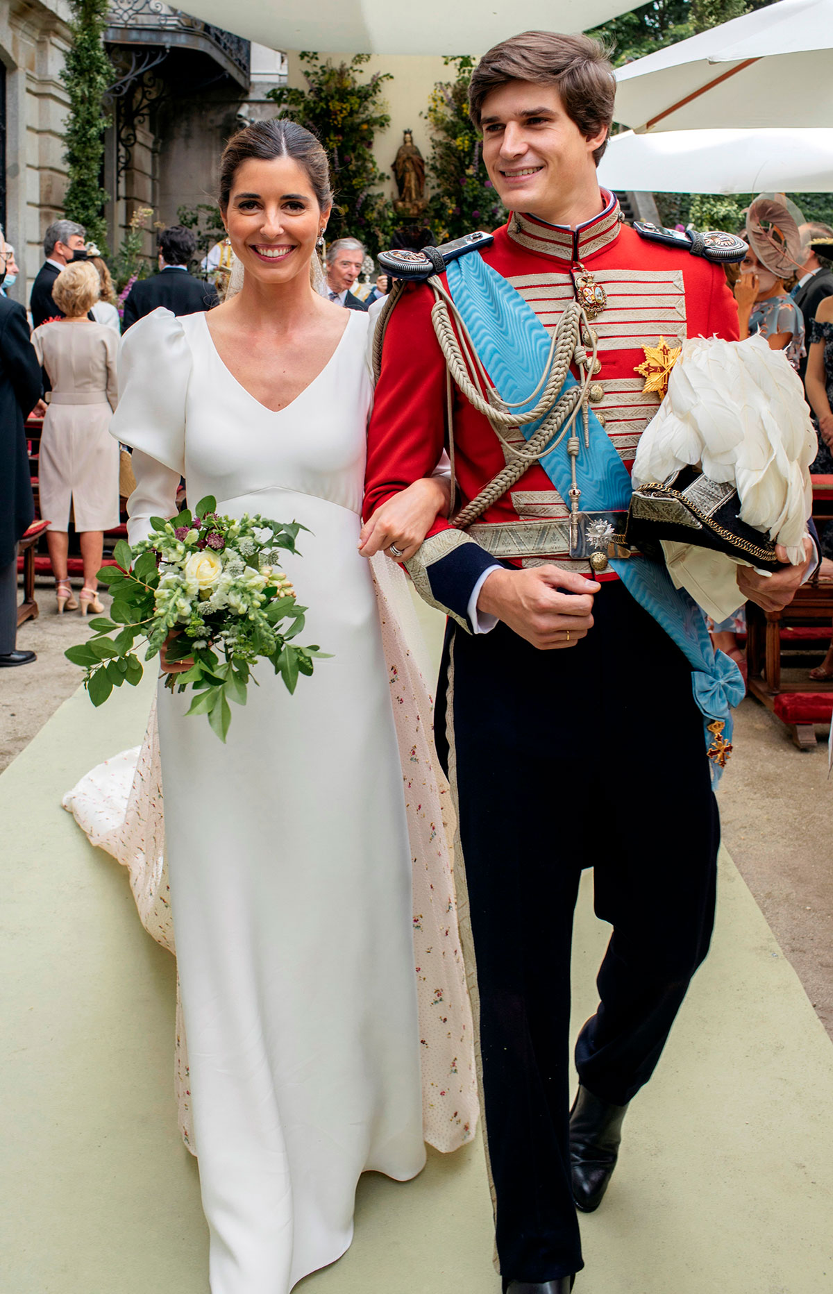 Belén Corsini y Carlos Fitz-James Stuart el día de su boda