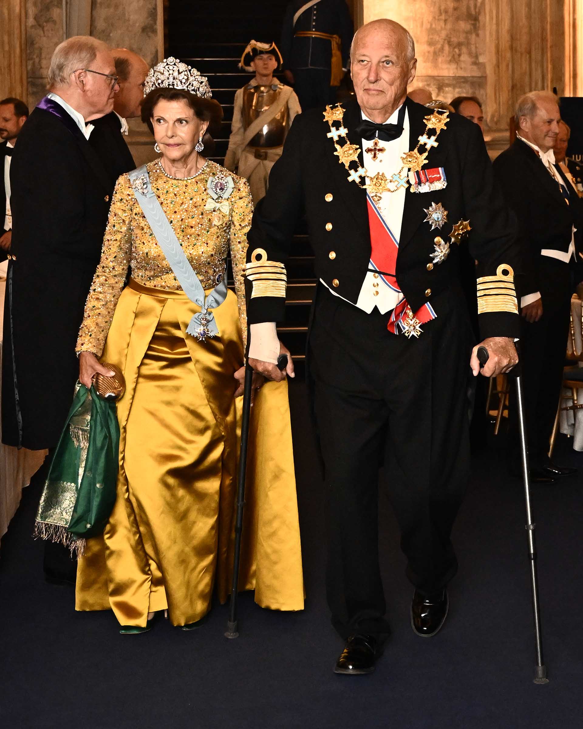 El Rey Harald de Noruega y la Reina Silvia de Suecia