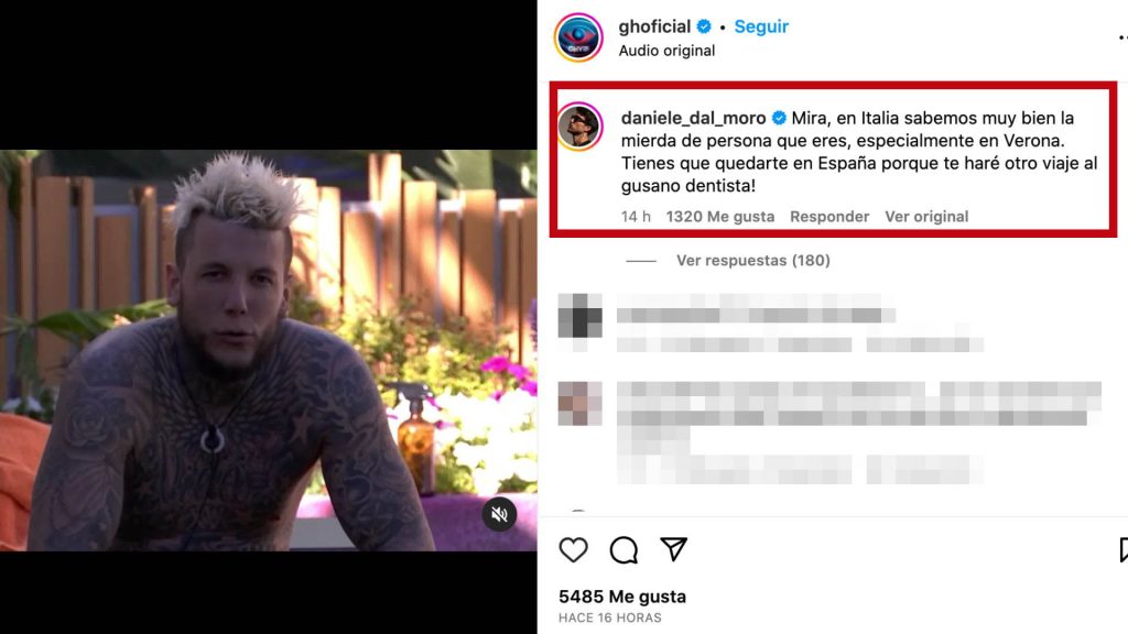 El novio de Oriana amenaza a Álex Caniggia: "Te haré volver al dentista"