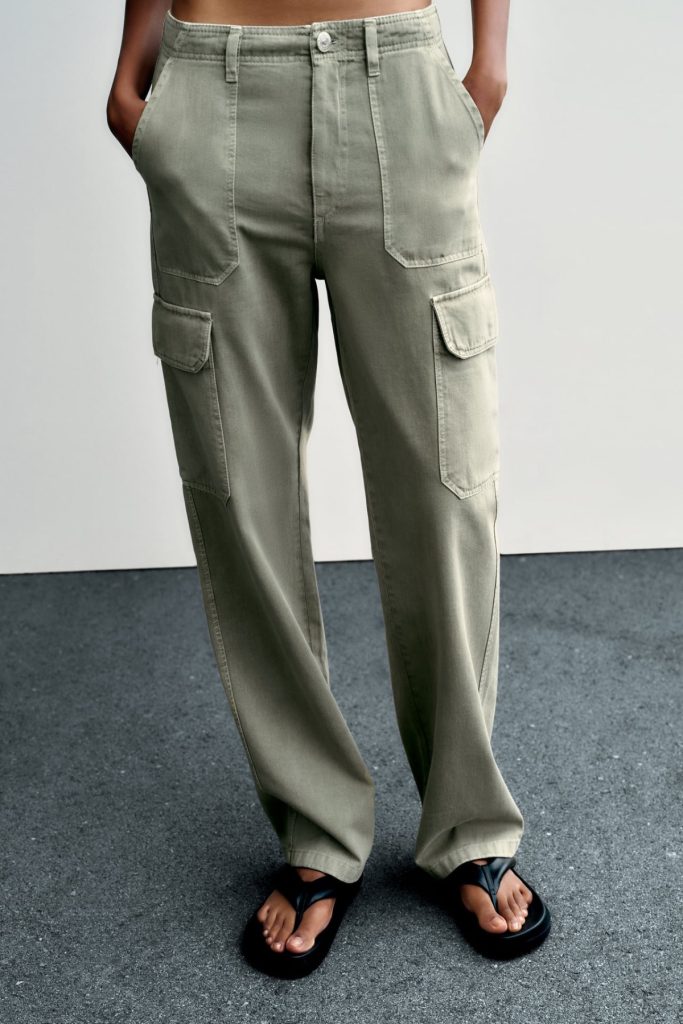 El pantalón de tiro alto de Zara de Irene Rosales. 