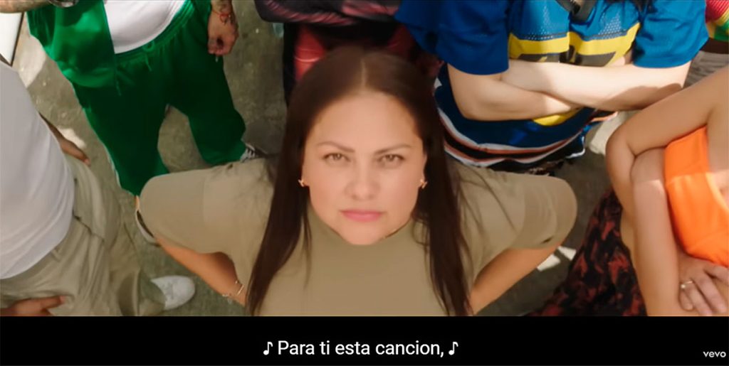 Lili Melgar en el videoclip de 'El Jefe' de Shakira