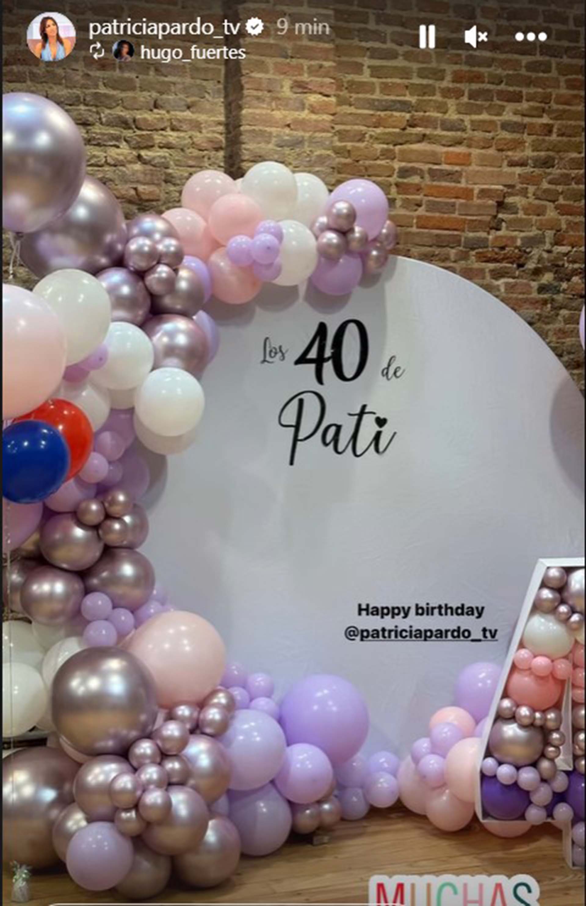 Patricia Pardo, sorprendida con una gran fiesta de cumpleaños