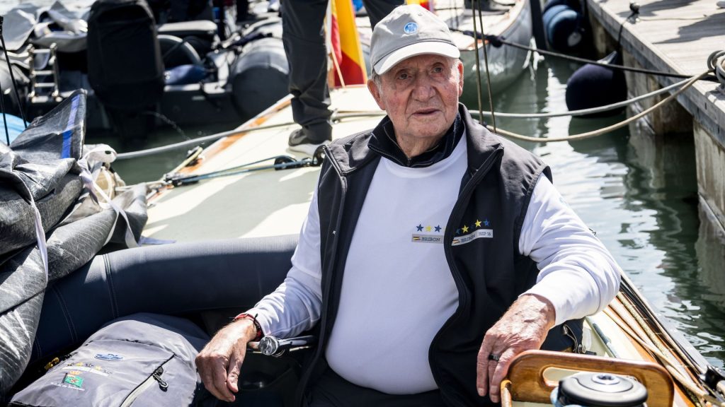 El Rey Juan Carlos reaparece en la isla de Wright