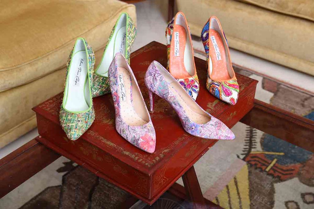 Los zapatos diseñados por María Teresa Campos