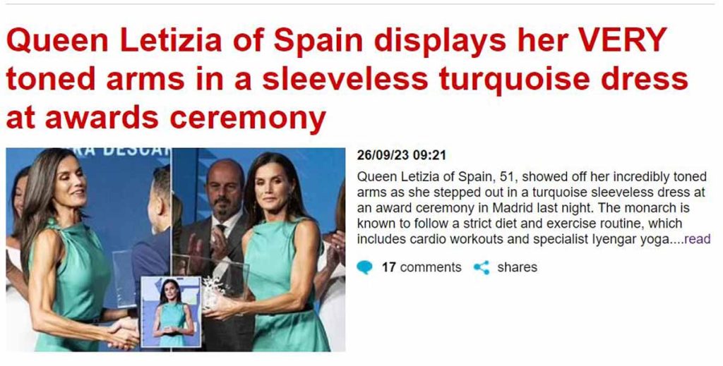 Letizia es protagonista en la prensa extranjera