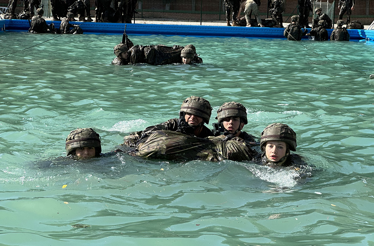 la princesa leonor de instruccion militar