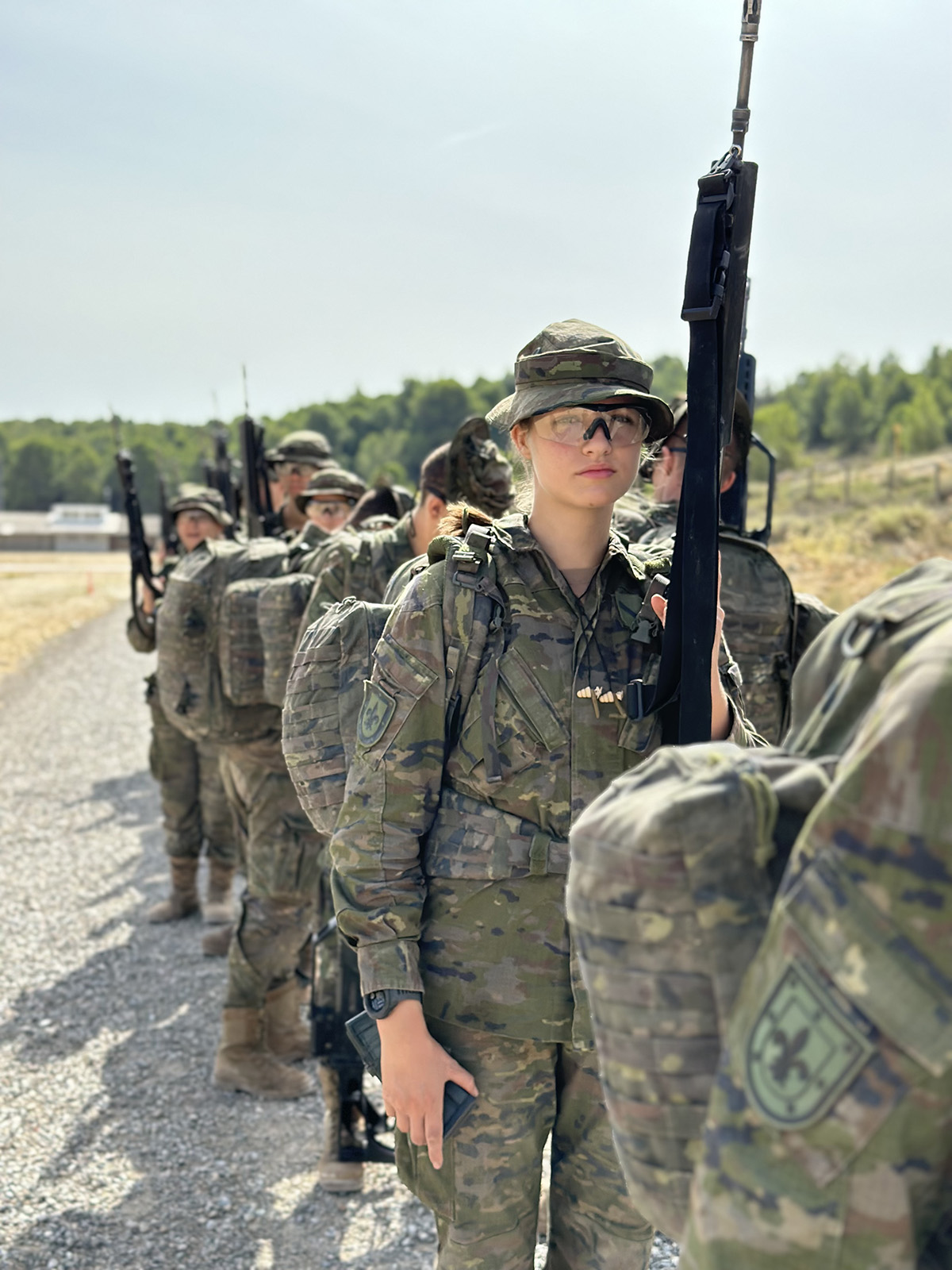 la princesa leonor de instrucción militar