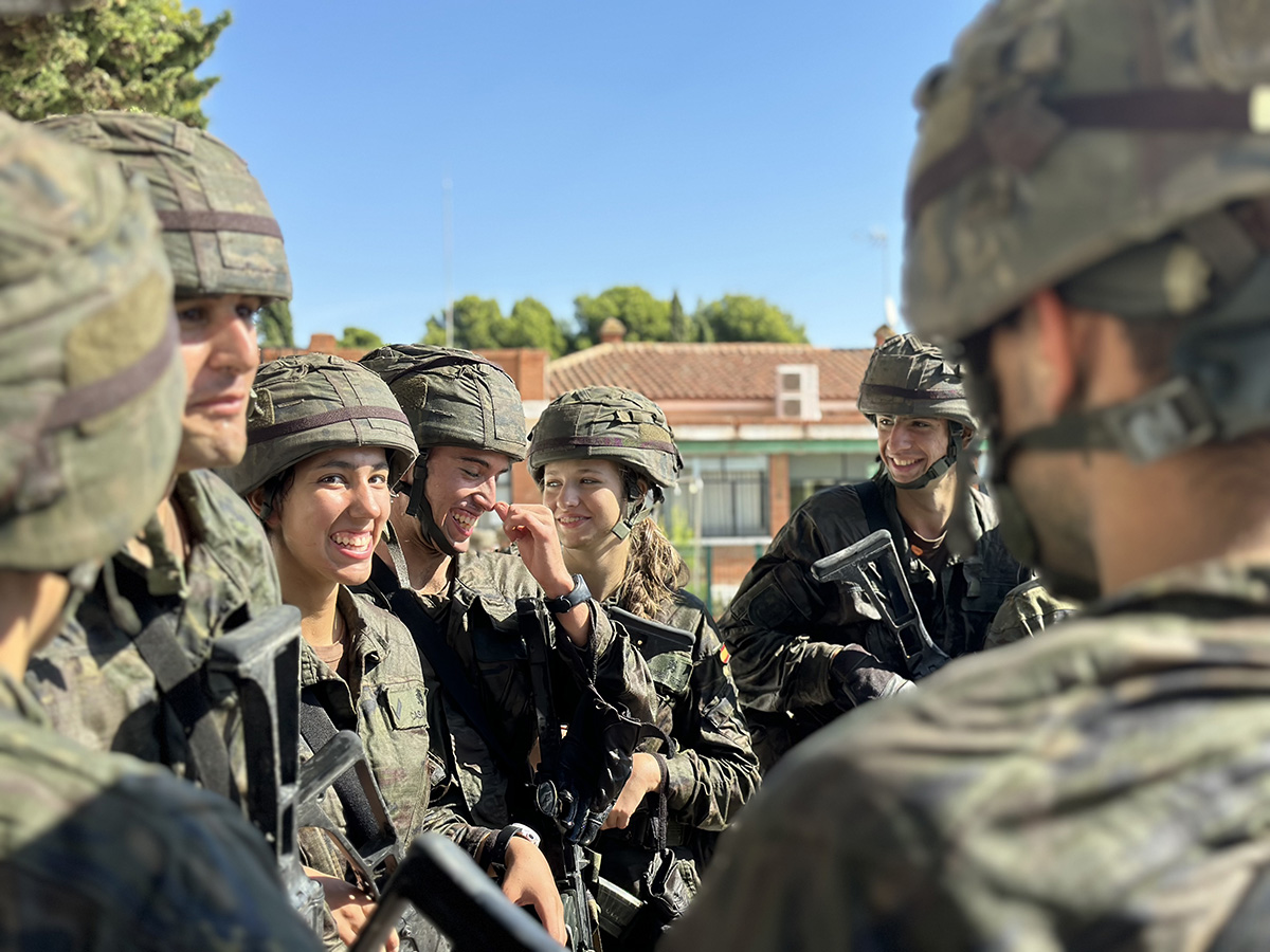 la princesa leonor de instruccion militar