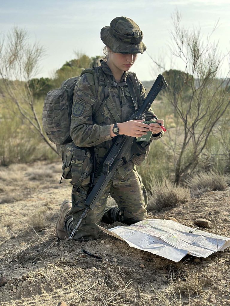 la princesa leonor de instrucción militar