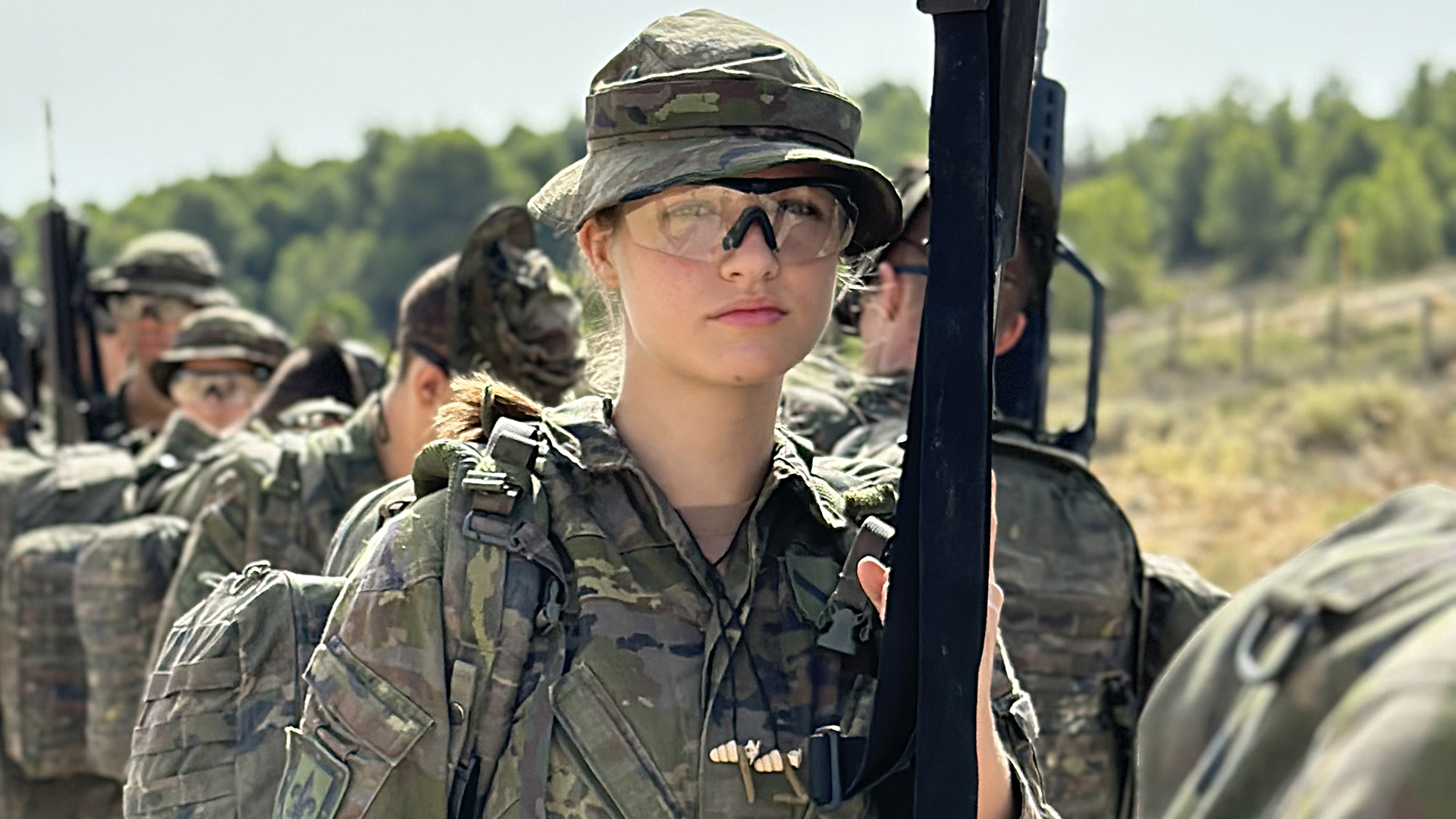 la princesa leonor de instrucción militar