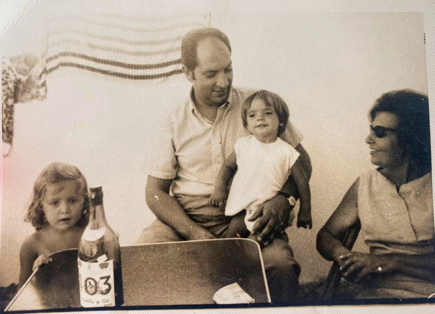 María Teresa Campos y familia