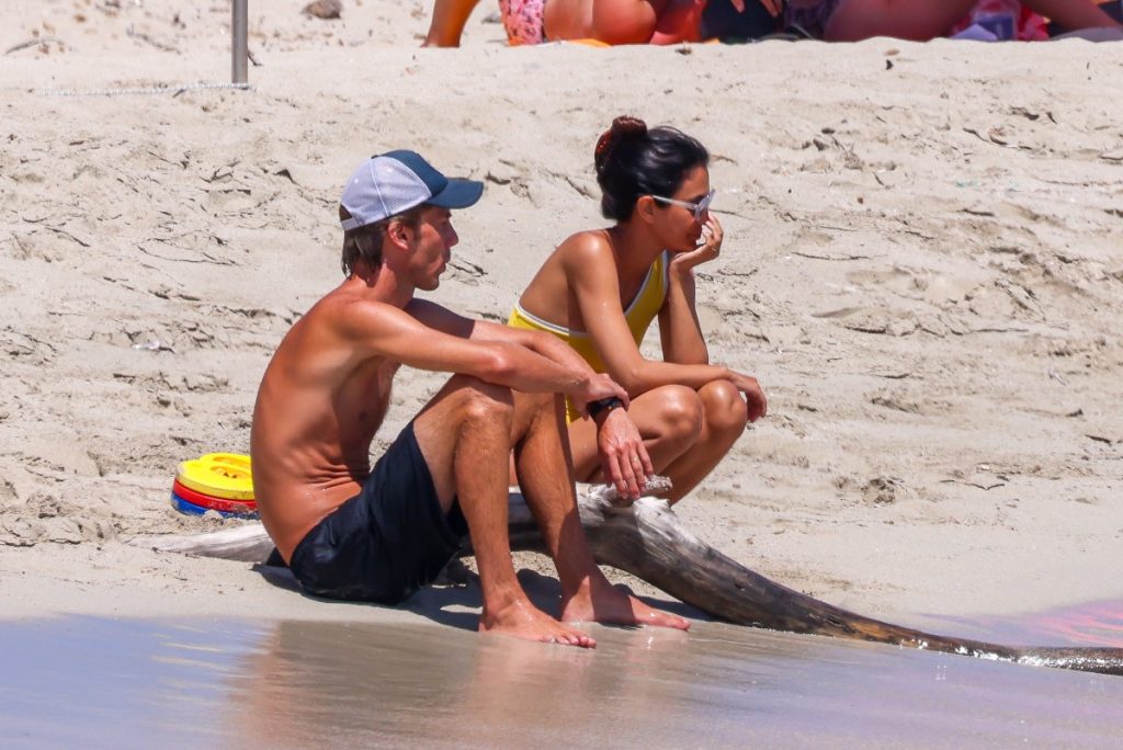 Sassa de Osma con su marido en Ibiza 2023
