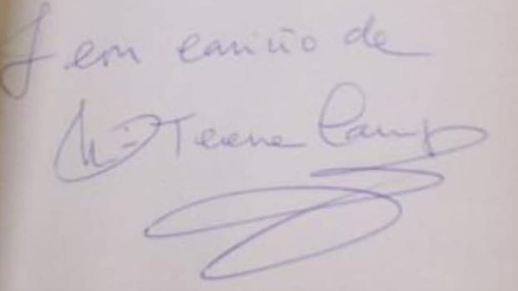 Firma de María Teresa Campos