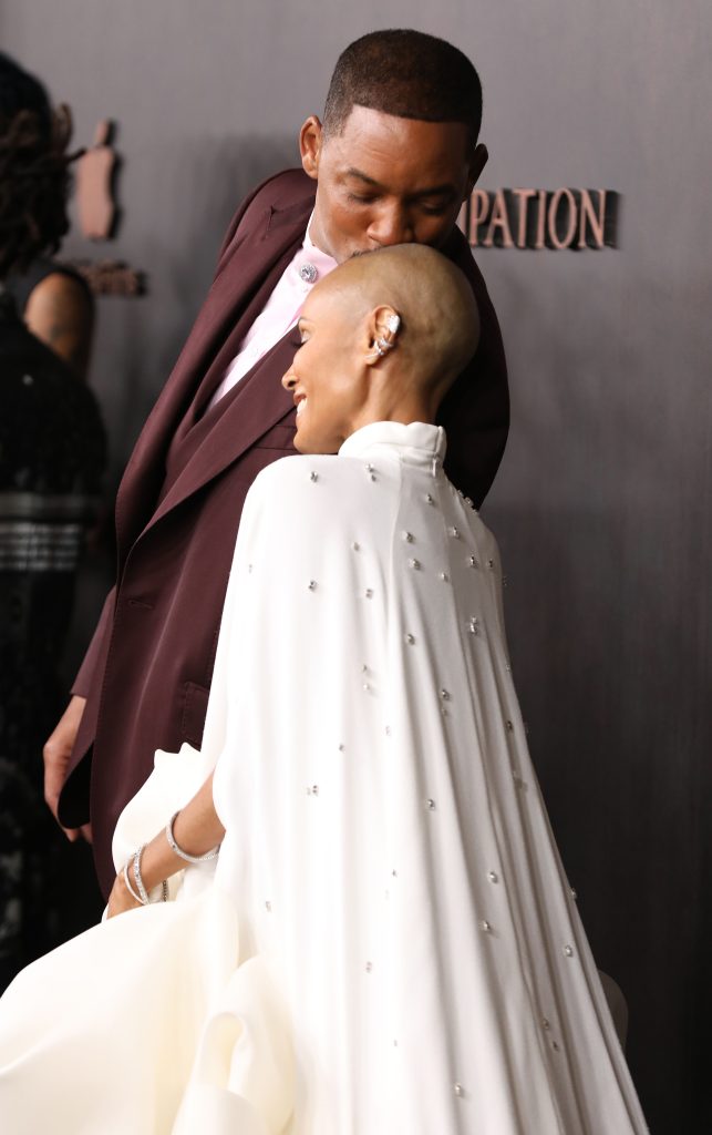 Will Smith y Jada Pinkett en una premiere.