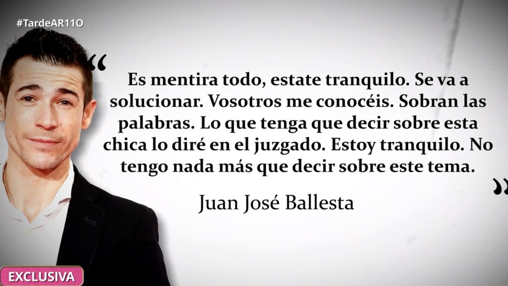 Primeras declaraciones de Juan José Ballesta tras la presunta agresión sexual.