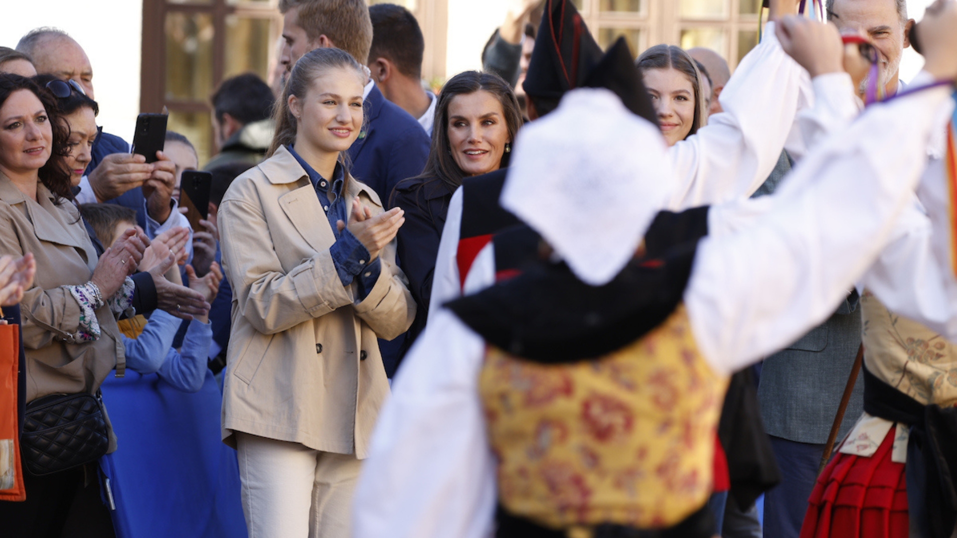 La Princesa Leonor y la Reina Letizia en Villaviciosa