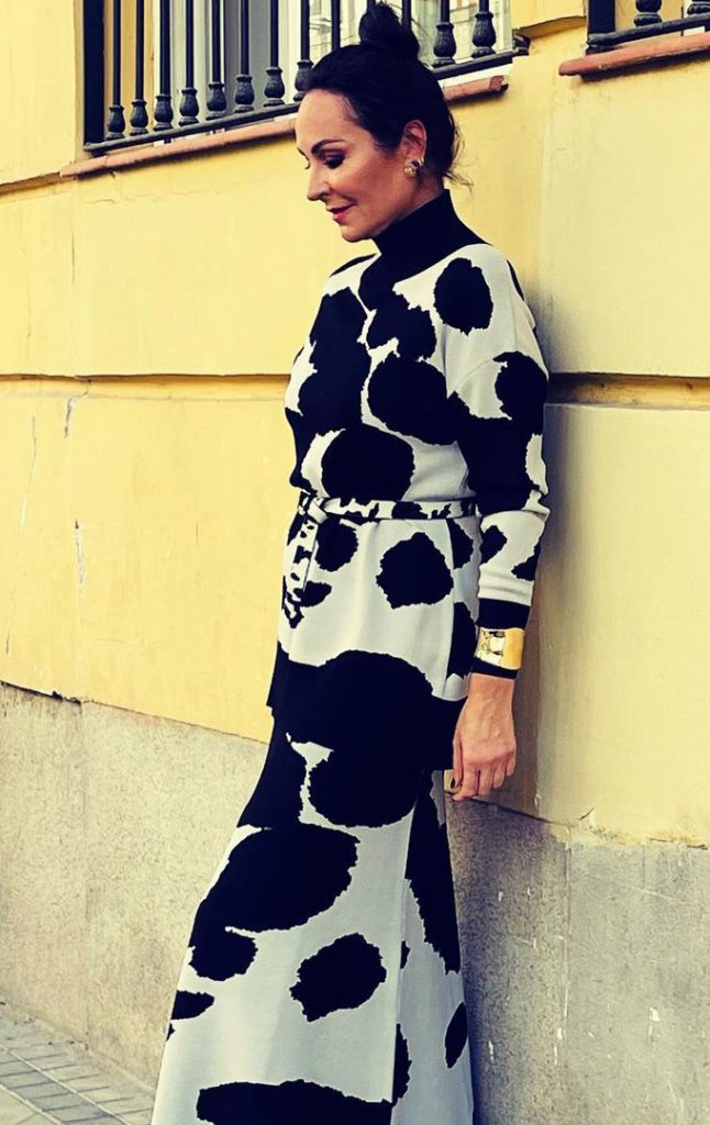Ana Milán estampado vaca animal print