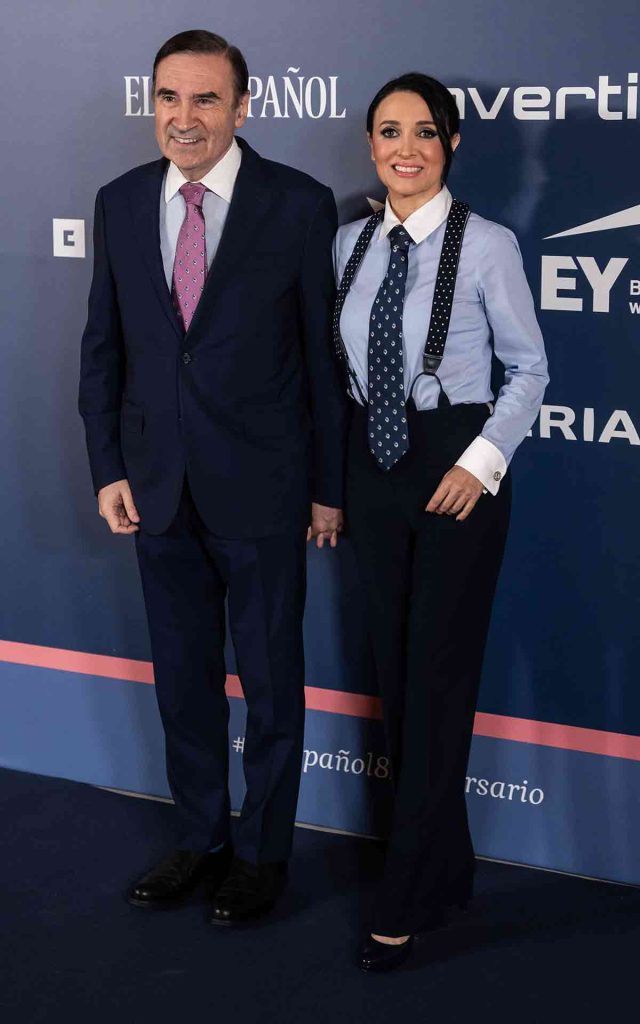 Cruz Sánchez de Lara y Pedro Jota Ramírez en los premios de El Español
