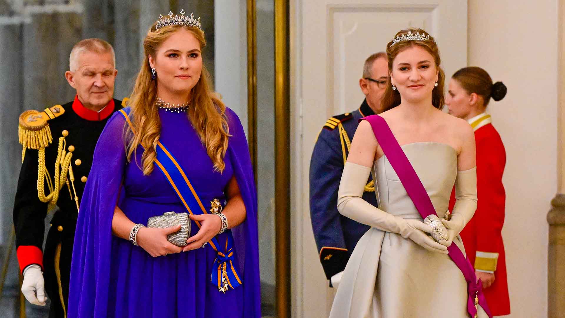 Amalia de Holanda y Elisabeth de Bélgica en el cumpleaños del Príncipe Christian