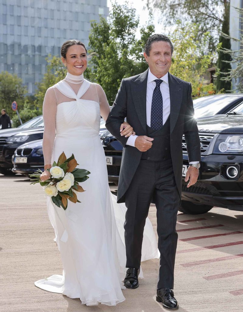 Marta Pombo durante su boda con Luis Zamalloa en Madrid