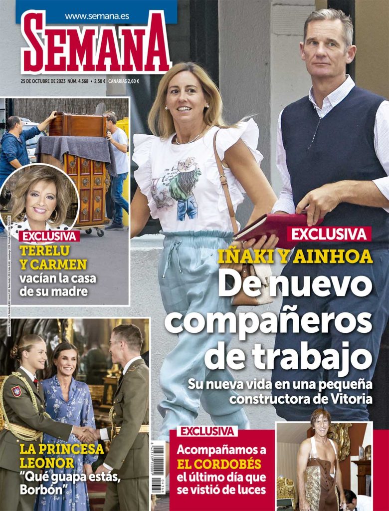 Iñaki Urdangarin y Ainhoa Armentia protagonistas en la Revista Semana