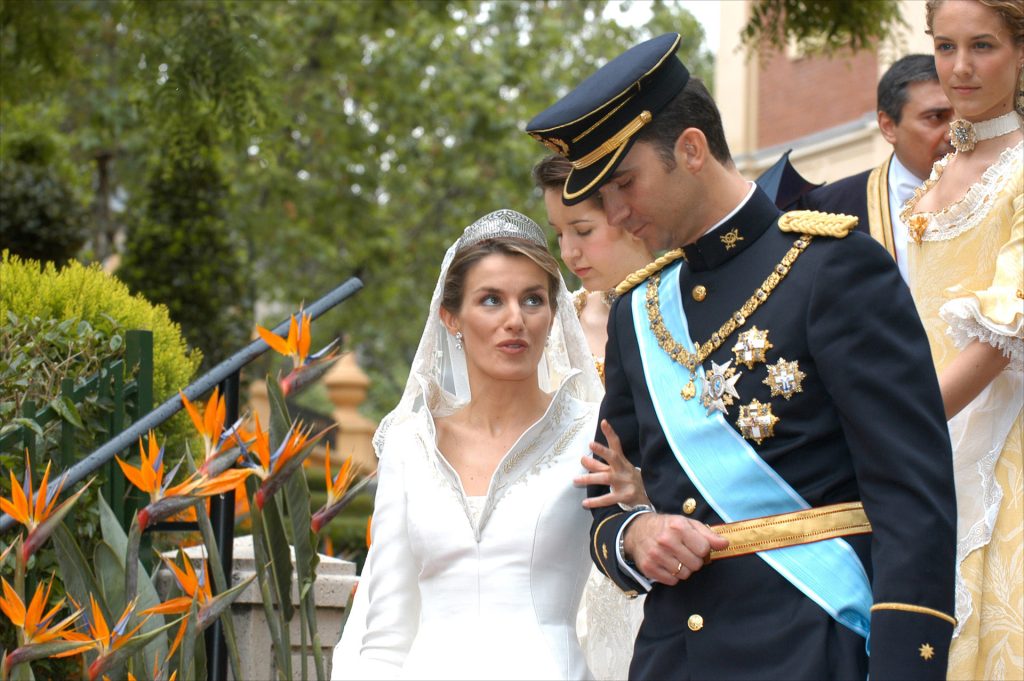 Don Felipe y doña Letizia en su boda.
