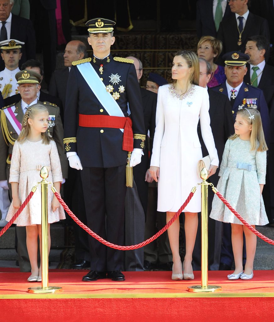 La Familia Real en la proclamación de Felipe VI como Rey.