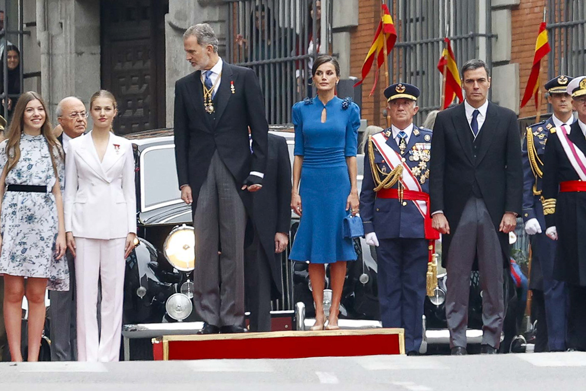 La Familia Real en la jura de la constitucion de la princesa leonor el 31 de octubre de 2023