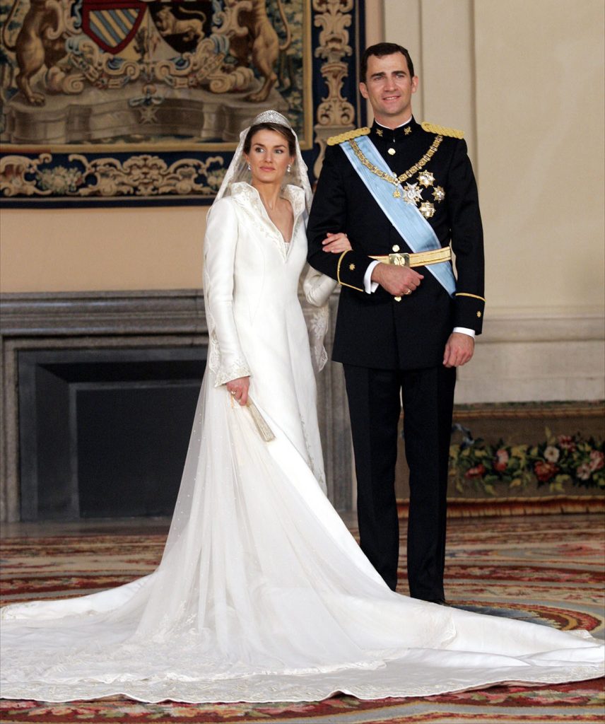 la boda de los Reyes Felipe y letizia el 22 de mayo de 2004