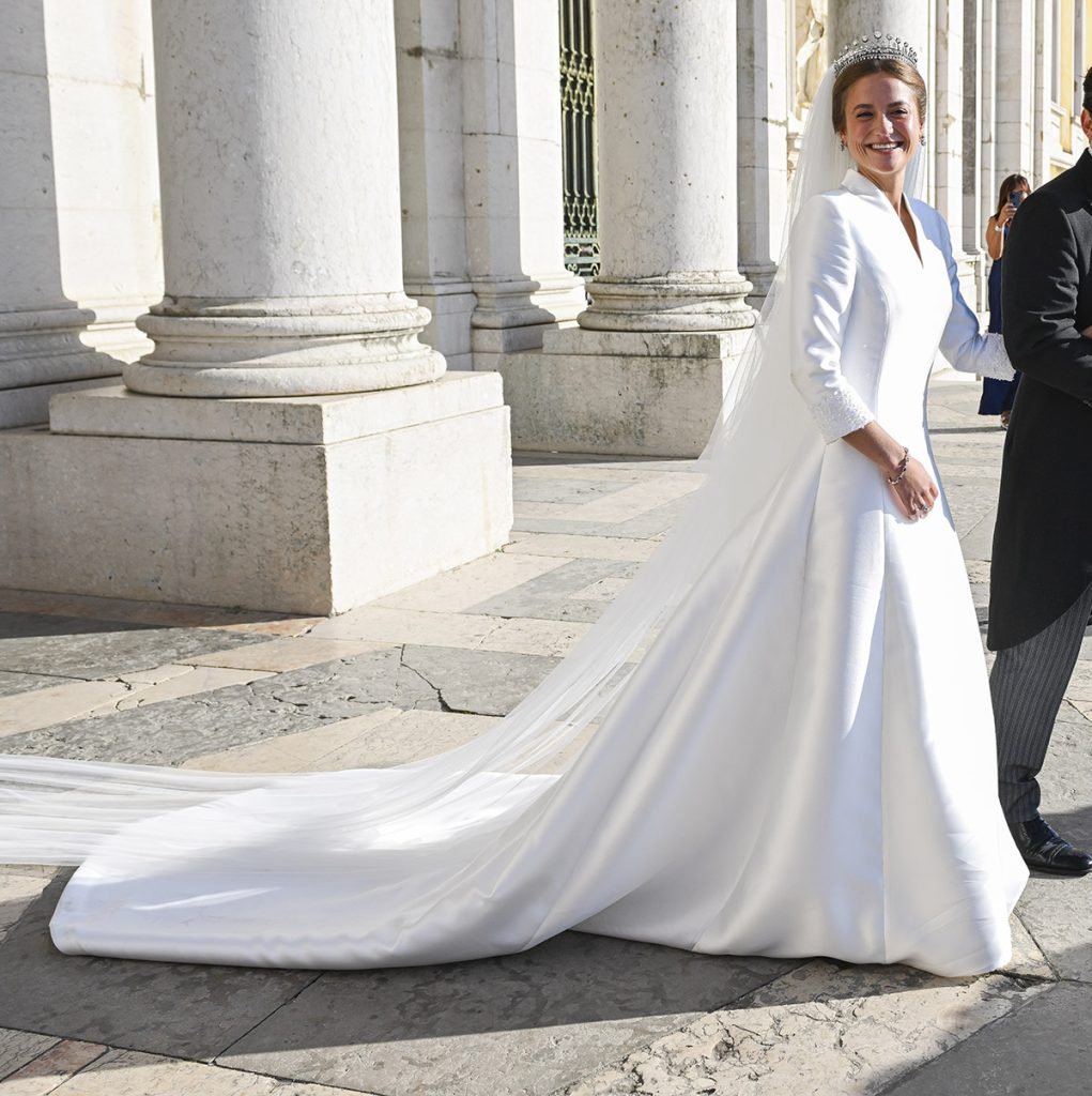 maria francisca de portugal con vestido de boda de Luzia do nascimento