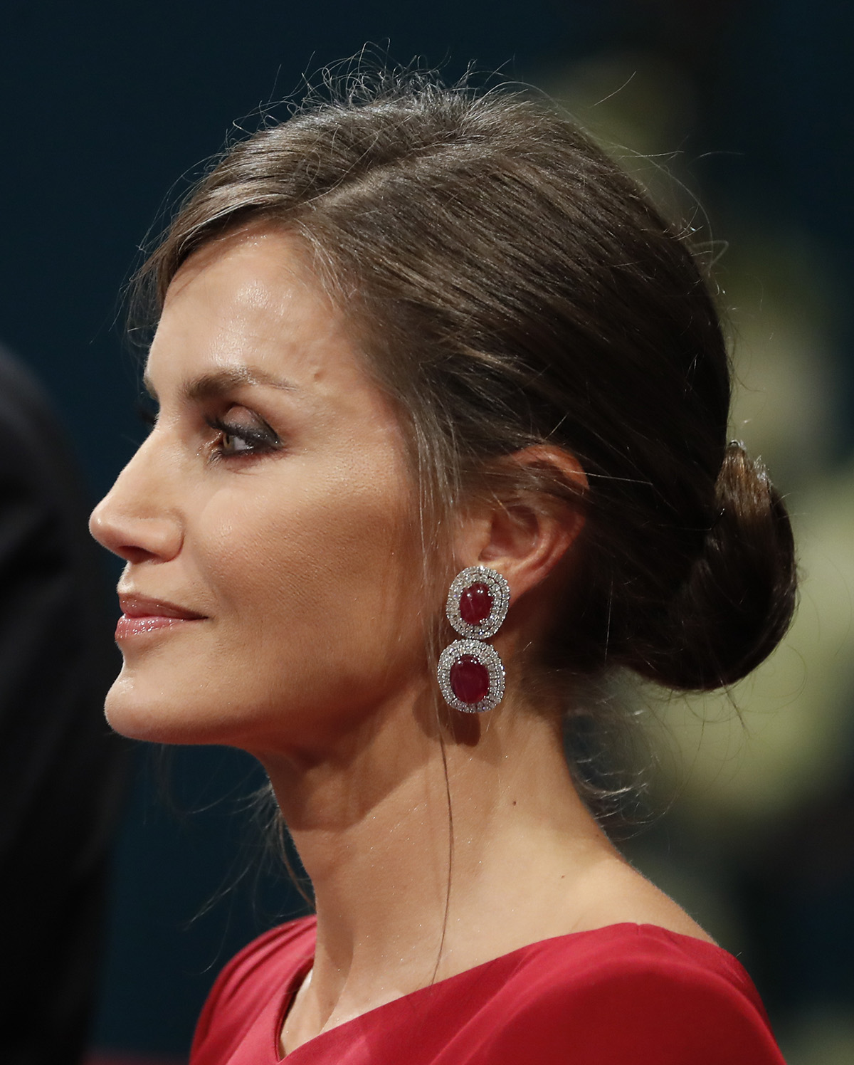 La Reina Letizia, con pendientes de rubíes en 2019