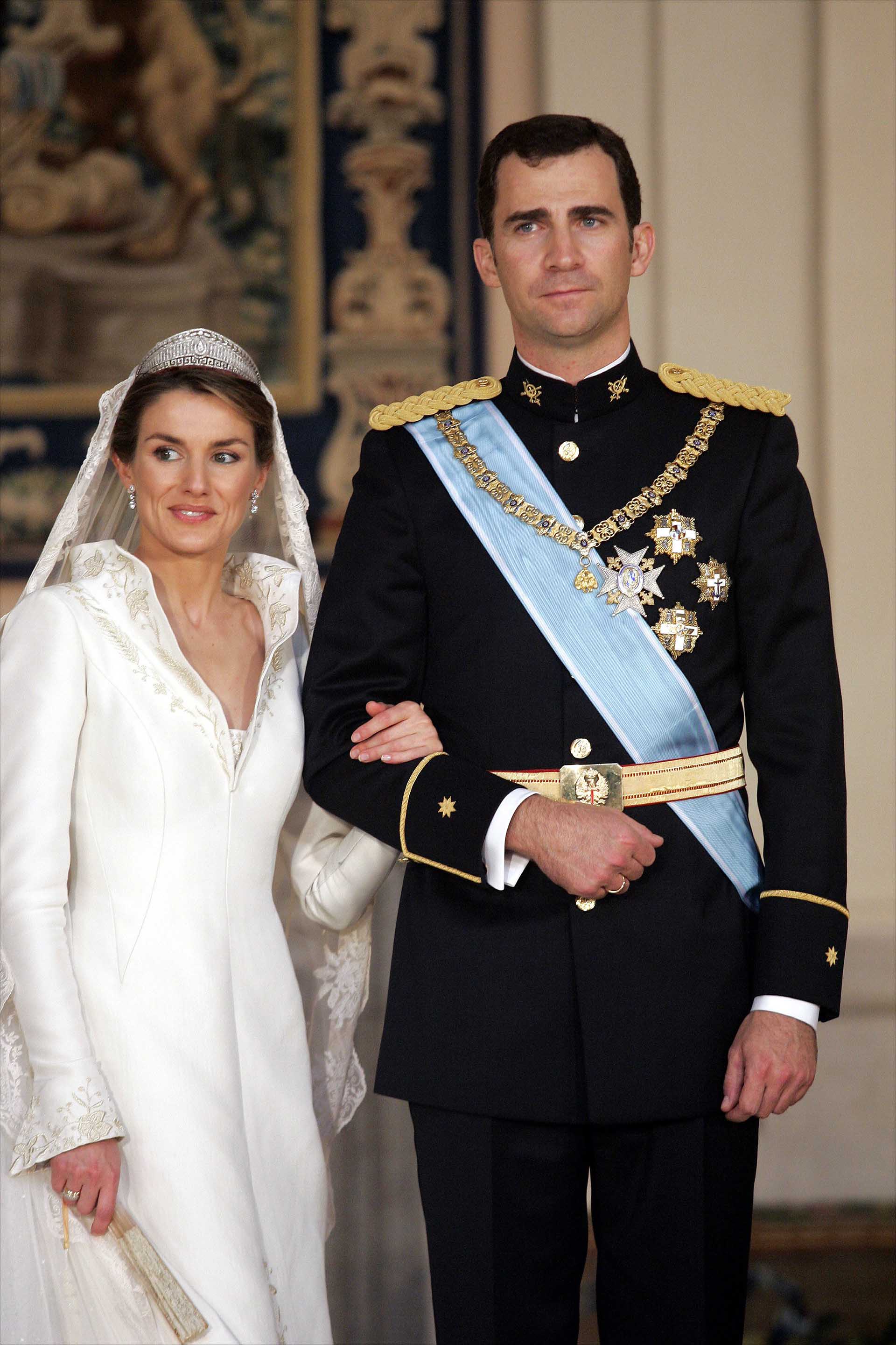 Los Reyes Felipe y Letizia el día de su boda