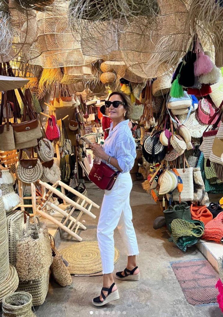 Naty Abascal durante su viaje a Marruecos