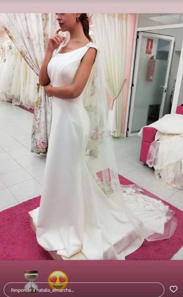 Natalia Almarcha, vestida de novia