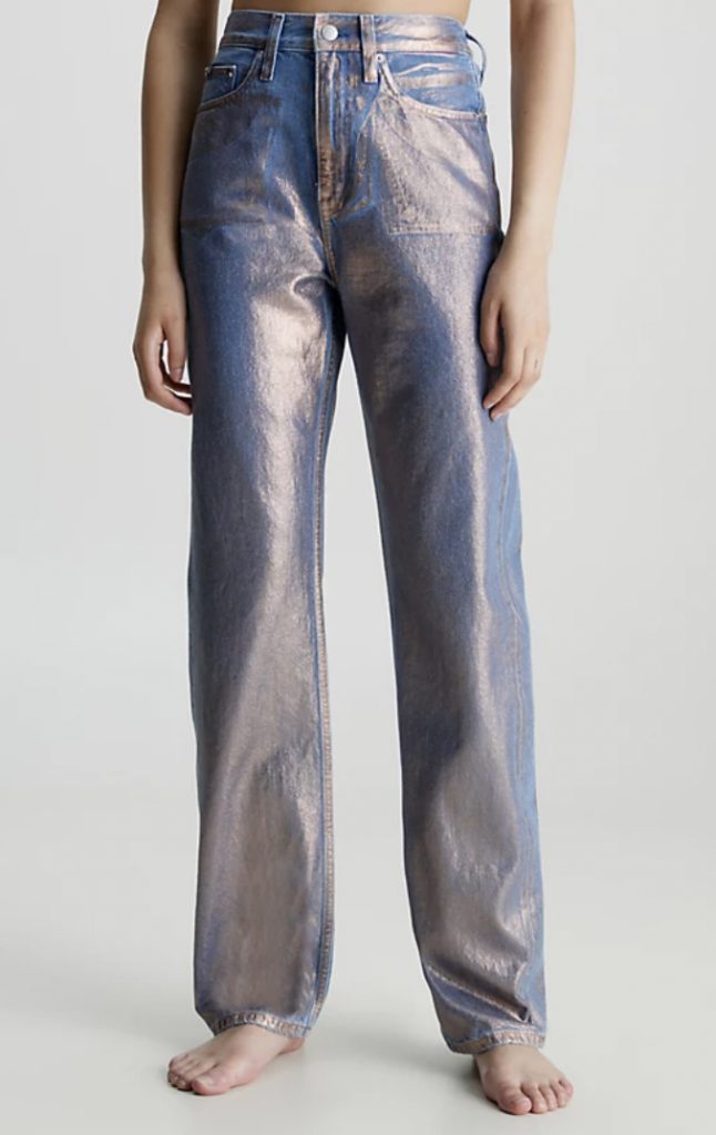 metallic jeans de Calvin Klein