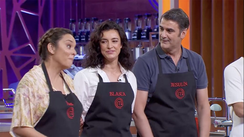 Toñi Moreno, Blanca Romero y Jesulín de Ubrique en 'MasterChef Celebrity 8'.