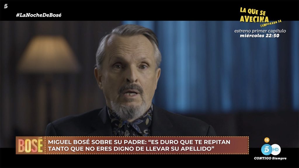 Miguel Bosé hablando sobre 'Bosé'. 