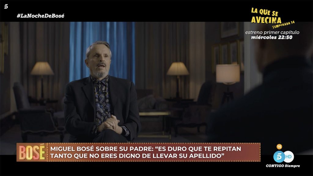 Miguel Bosé hablando sobre 'Bosé'.