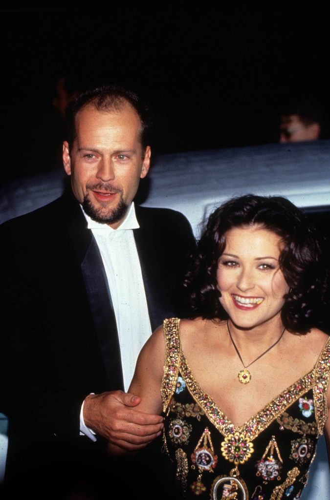 Bruce Willis y Demi Moore en unos premios.